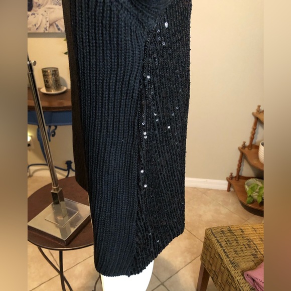 Momo Jimmy Black Sequin Sweater - M - Picture 5 of 9